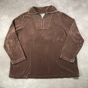 Vintage Women’s New York Laundry Brown Velvet Sweater XL